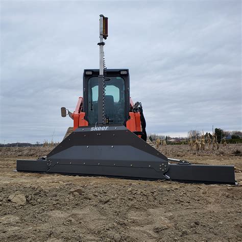 skid steer blade to add gravel to side of road|tractor skid steer grading machine.